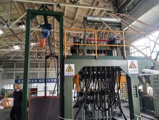 2400 mm/min Koperen opwaartse gietmachine 3000T opwaartse continue gietmachine