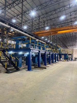 2400 mm/min Koperen opwaartse gietmachine 3000T opwaartse continue gietmachine